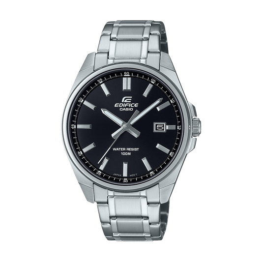 Casio Edifice EFV-150D-1AVUEF мъжки часовник с черен циферблат и стоманена каишка
