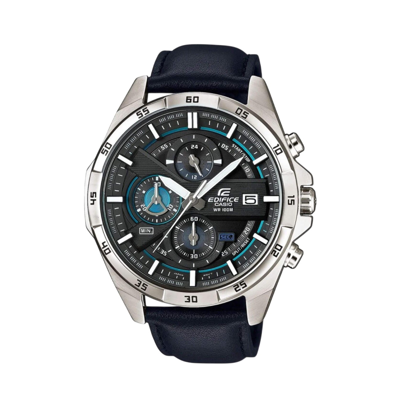 Casio Edifice EFR-556L-1AVUEF мъжки хронограф 53мм с черен циферблат и стоманена каишка
