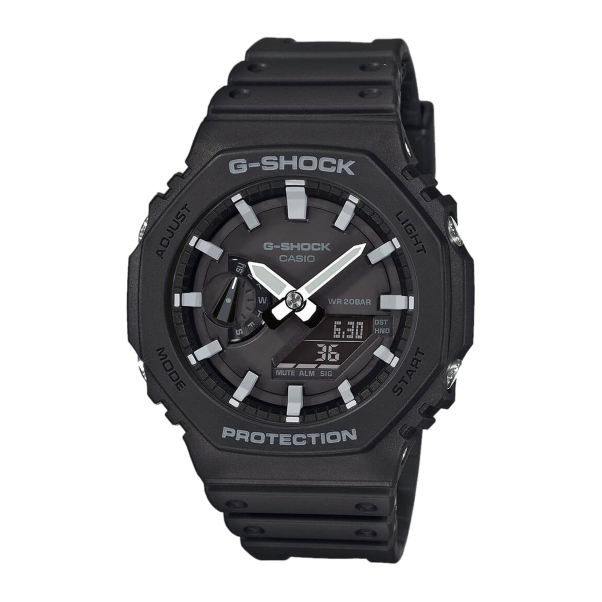 Casio G-Shock GA-2100-1AER CasiOak черен часовник MorisMag
