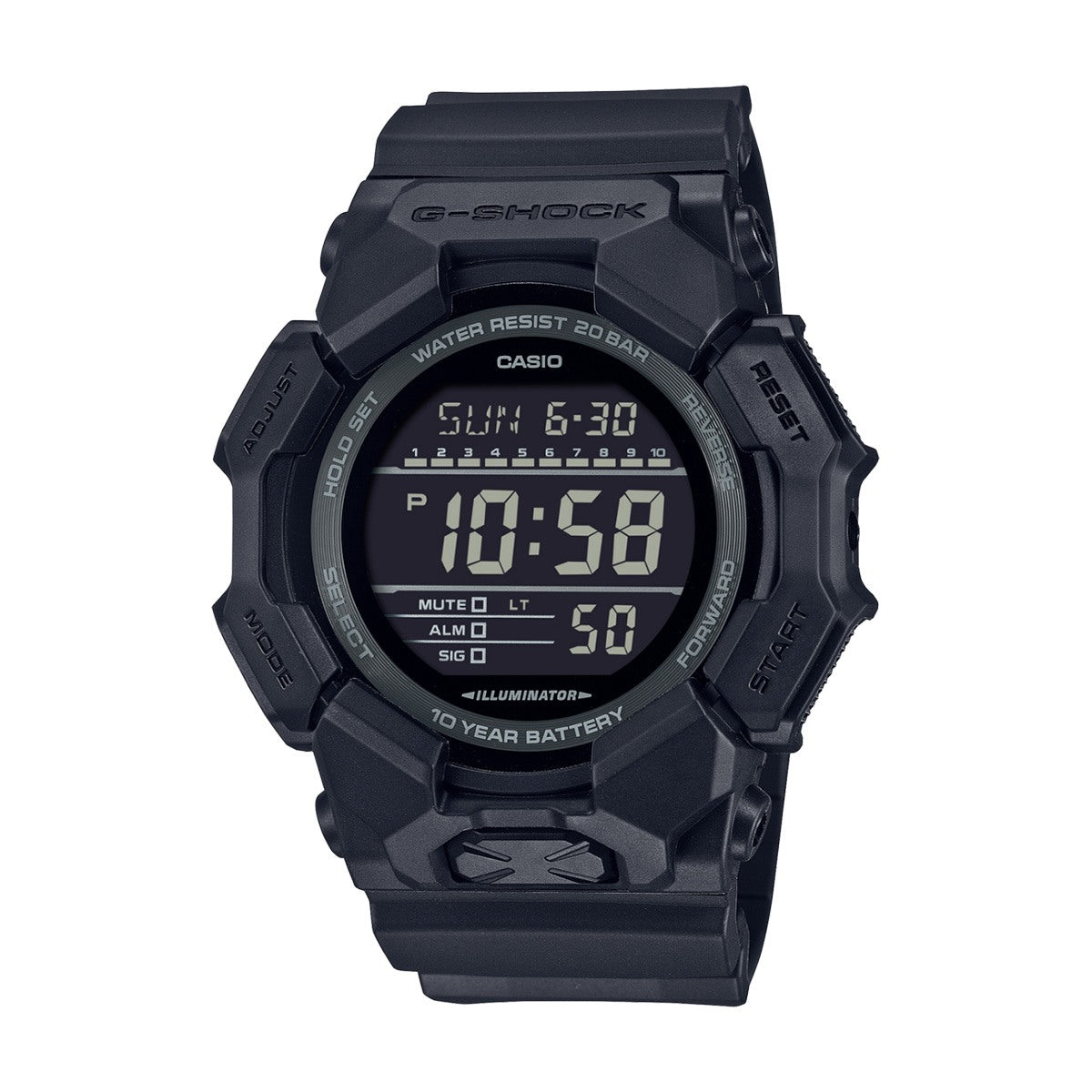 Casio G-Shock GD-010-1A1ER черен дигитален часовник 10 години батерия