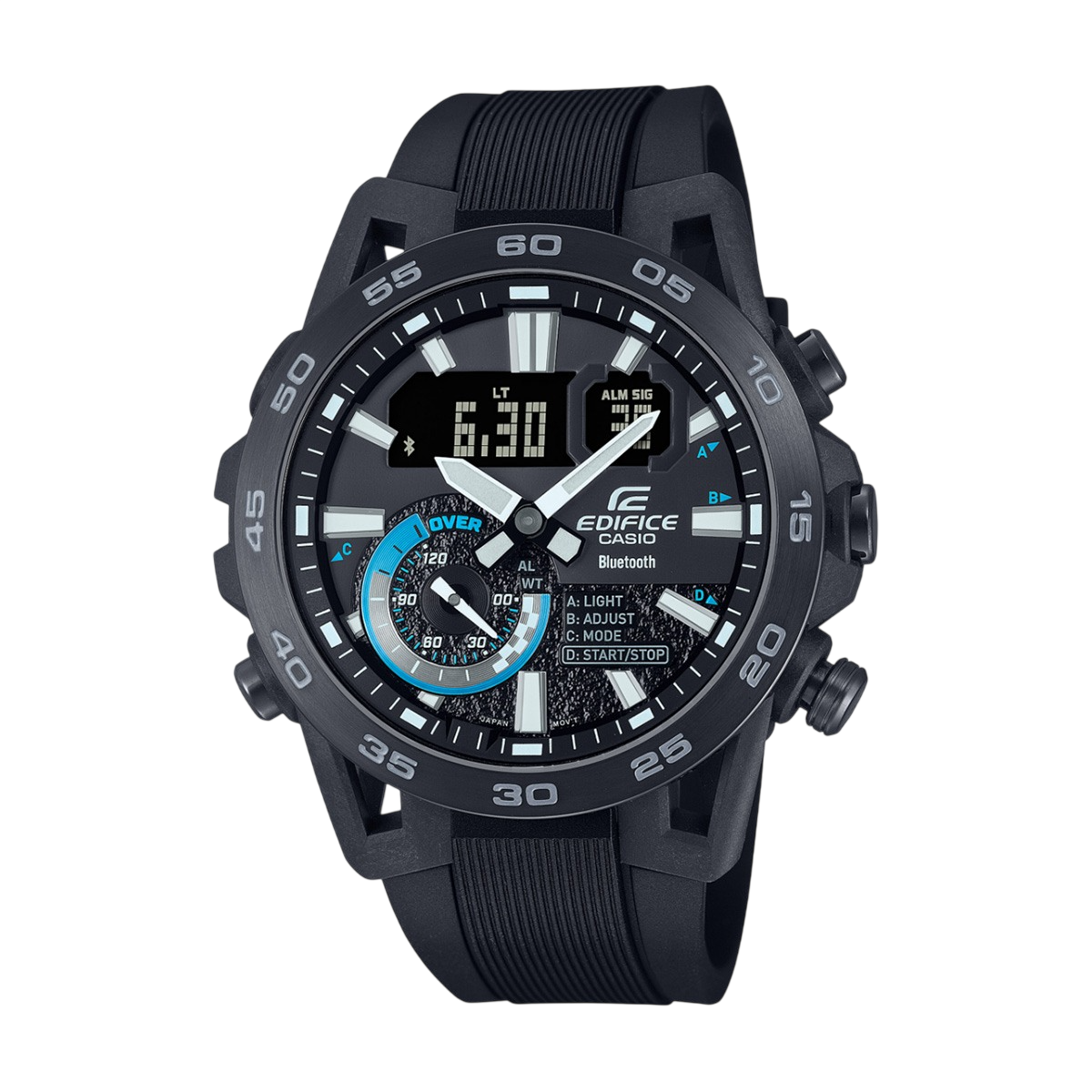 Casio Edifice ECB-40PB-1AEF черен спортен хронограф Bluetooth 48мм