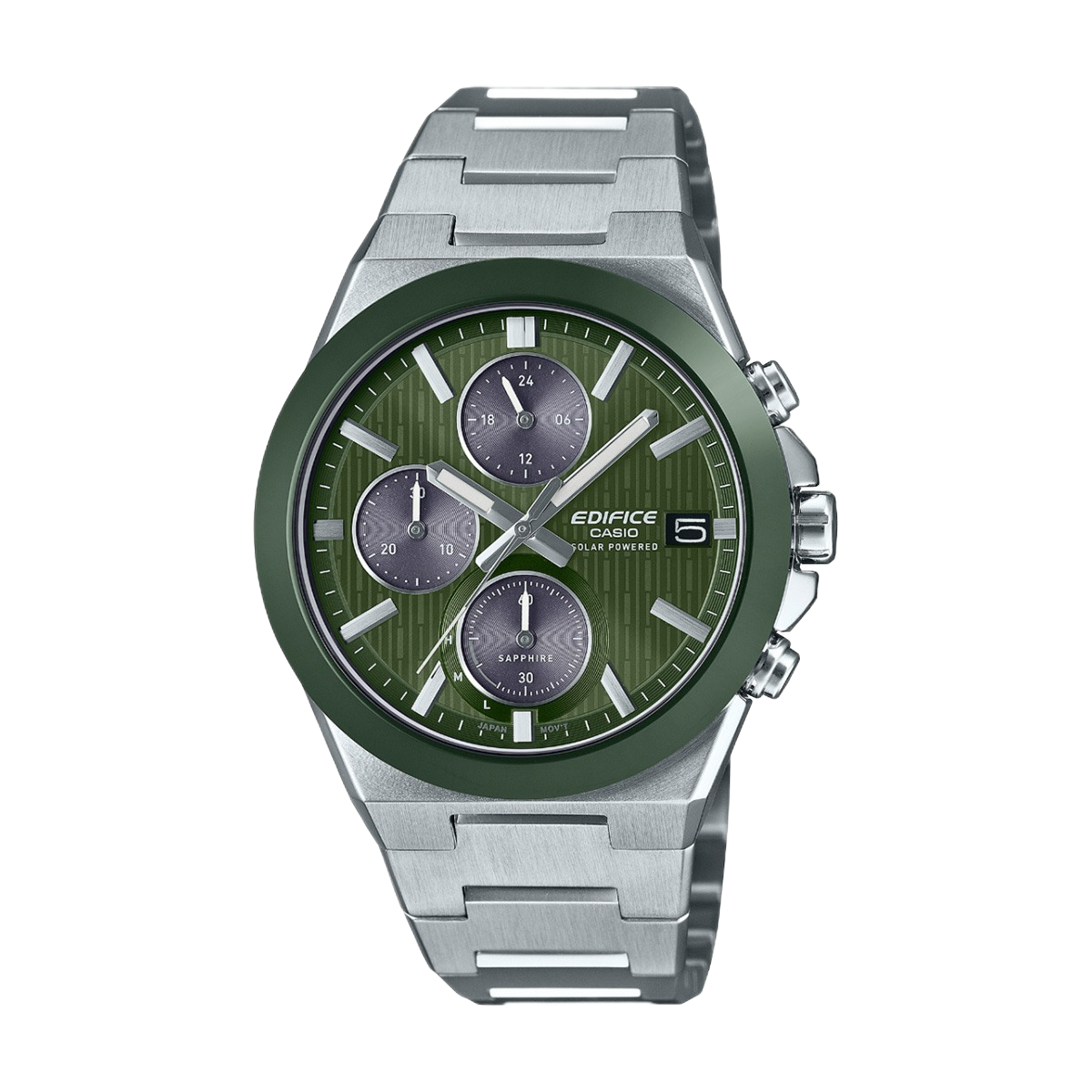 Casio Edifice EFS-S650D-3AEF соларен хронограф зелен циферблат 46мм
