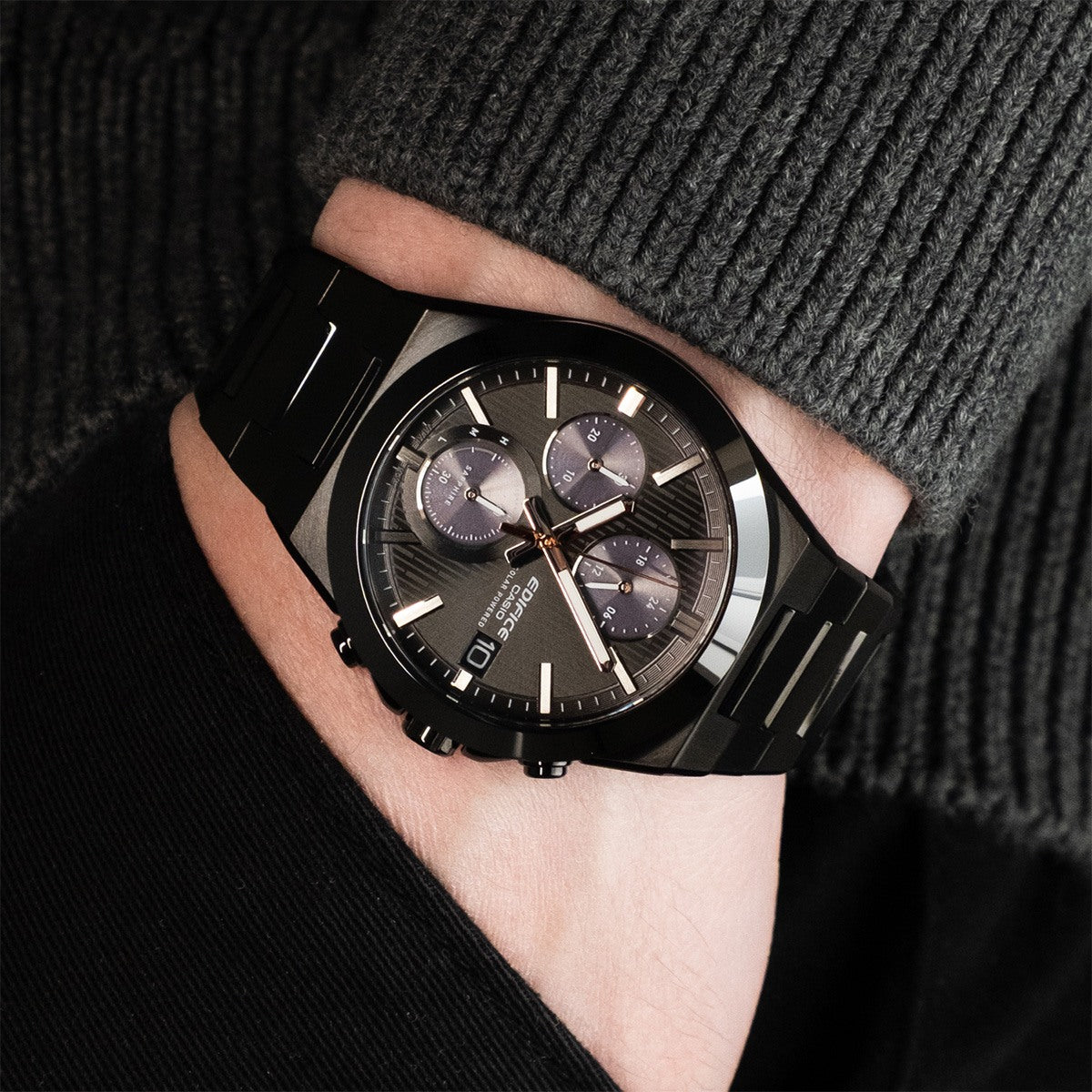 Casio Edifice EFS-S650DC-1AEF хронограф стоманена каишка страничен изглед