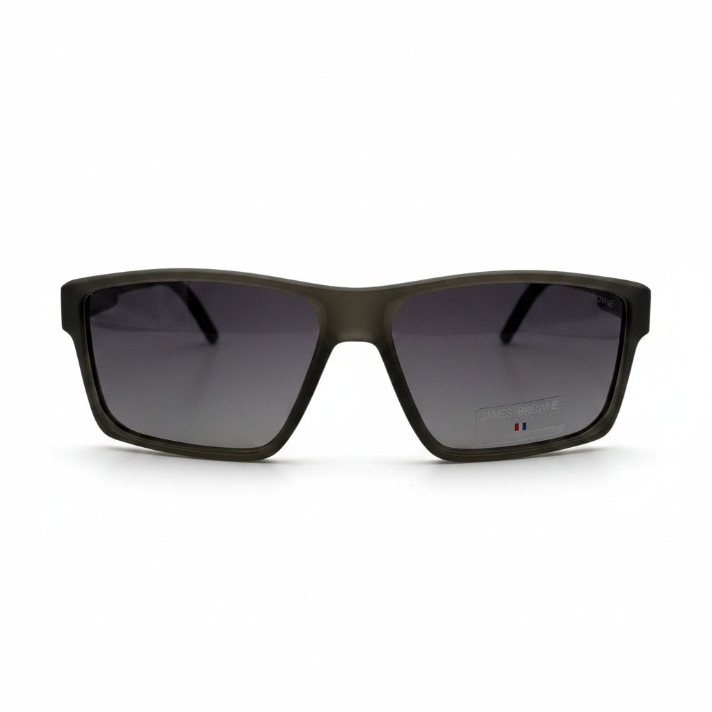 James Browne JB 379 сив мат сиви стъкла мъжки слънчеви очила поляризирани UV400 отпред
