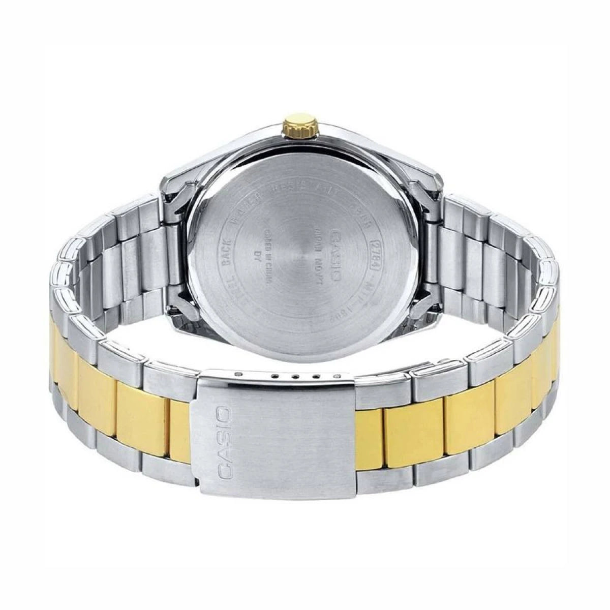 Casio MTP-1302PSG-7AVEF задна страна двутонова верижка MorisMag