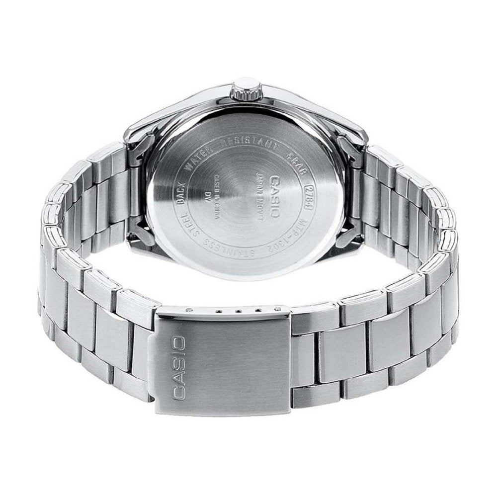 Casio MTP-1302PD-7A1VEF задна страна стоманена верижка MorisMag