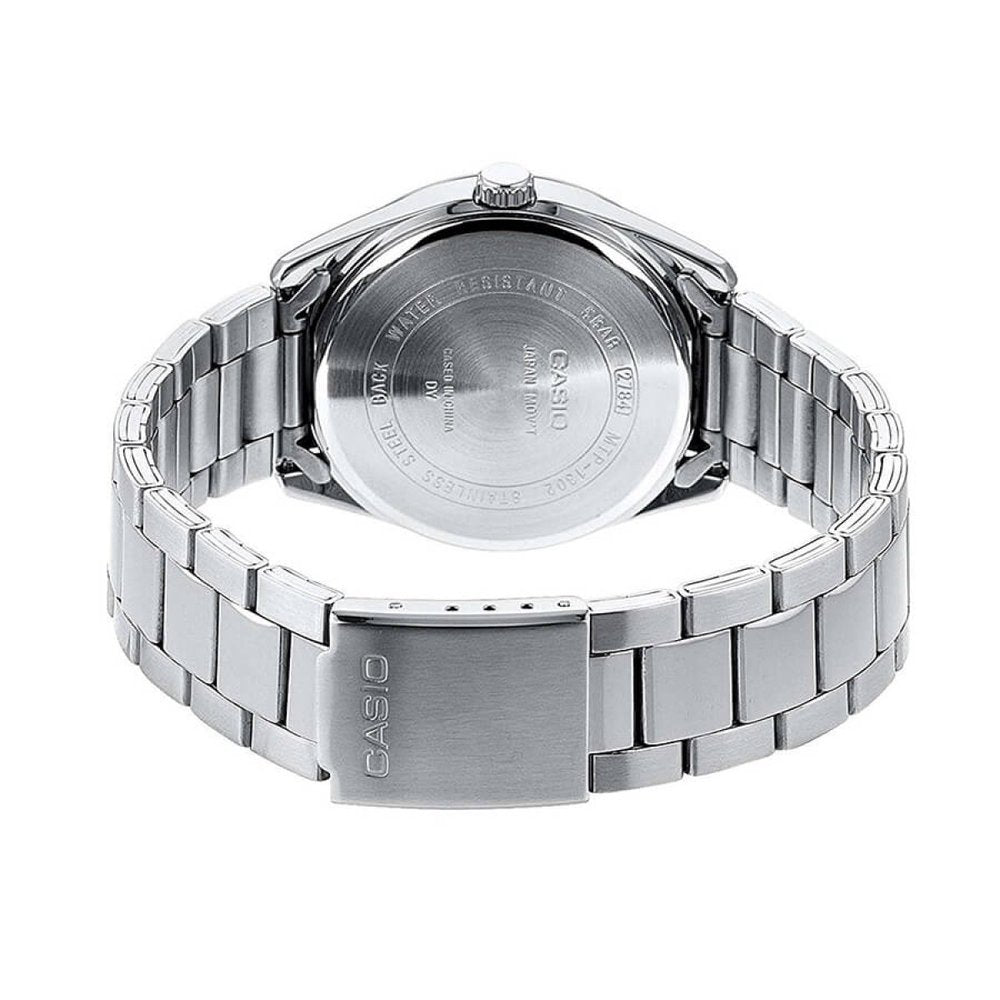 Casio MTP-1302PD-7BVEF задна страна стоманена верижка MorisMag
