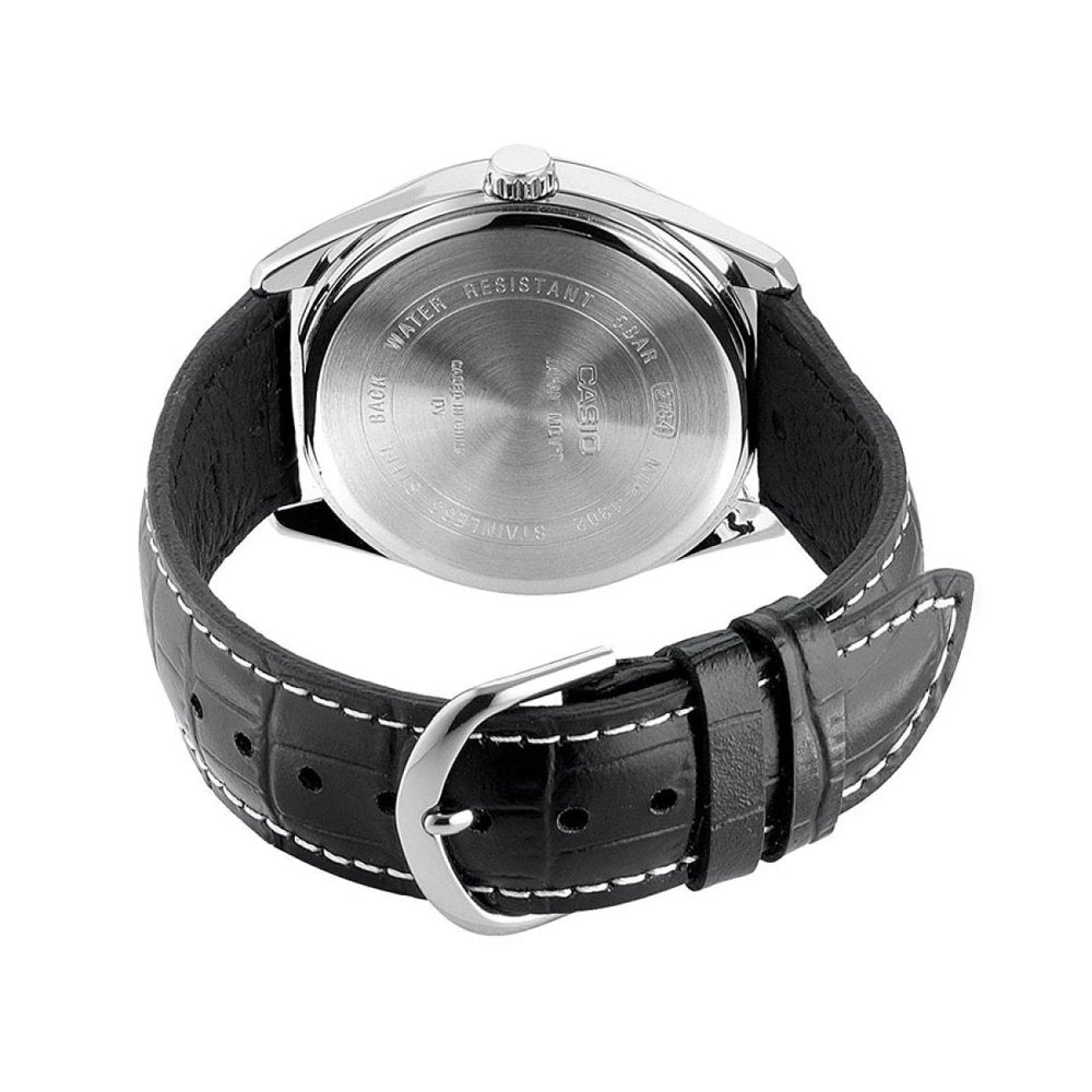 Casio MTP-1302PL-7BVEF задна страна кожена каишка MorisMag