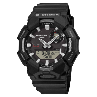 Casio G-Shock GA-B010-1AER соларен Bluetooth мъжки часовник с крачкомер преден изглед