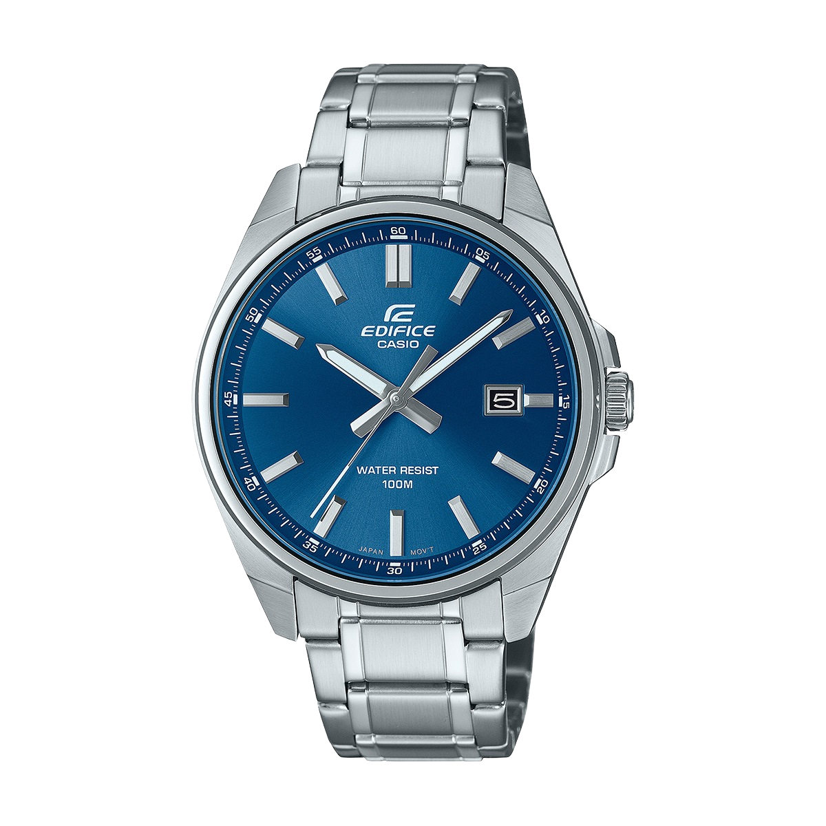 Casio Edifice EFV-150D-2AVUEF син циферблат стоманена каишка 43мм