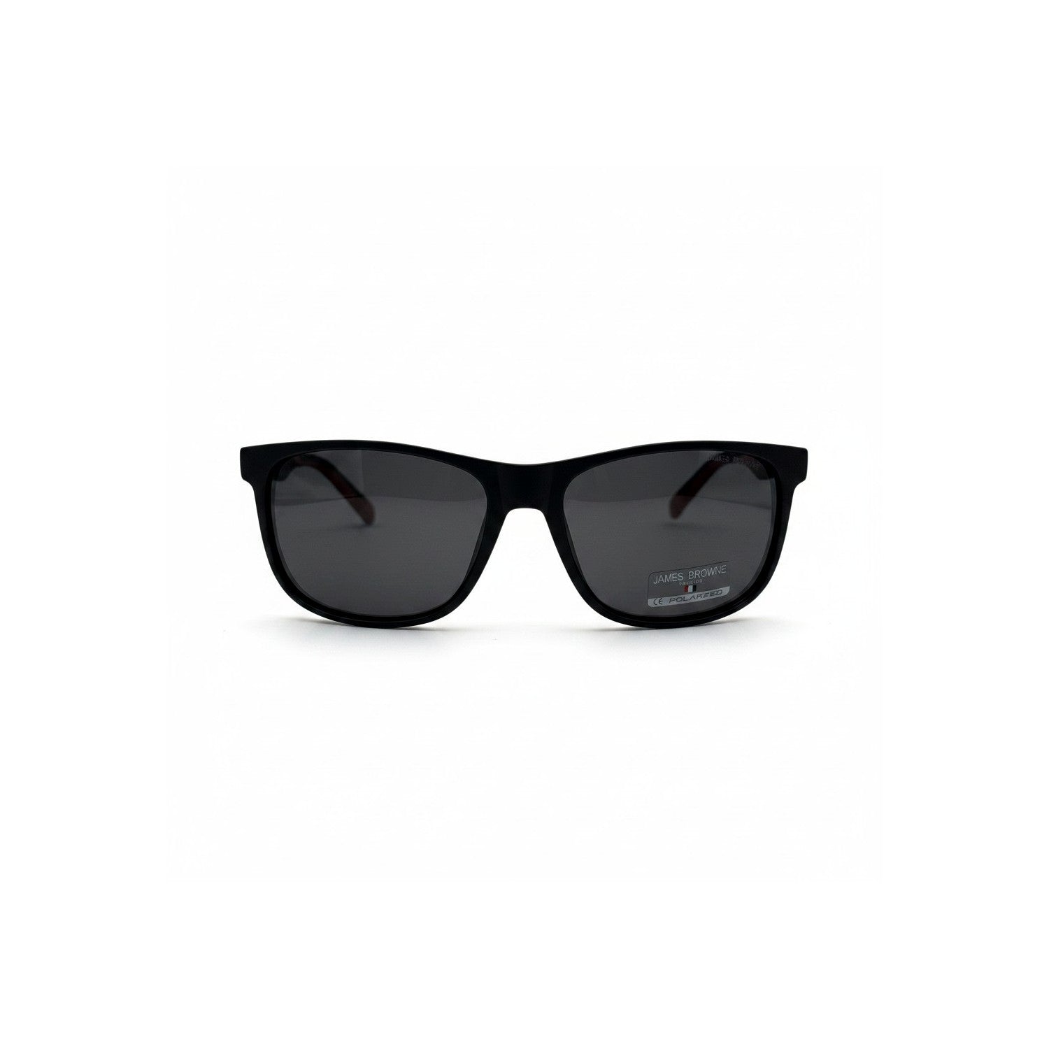James Browne JB 359 черно/червени мъжки слънчеви очила поляризирани UV400 отпред