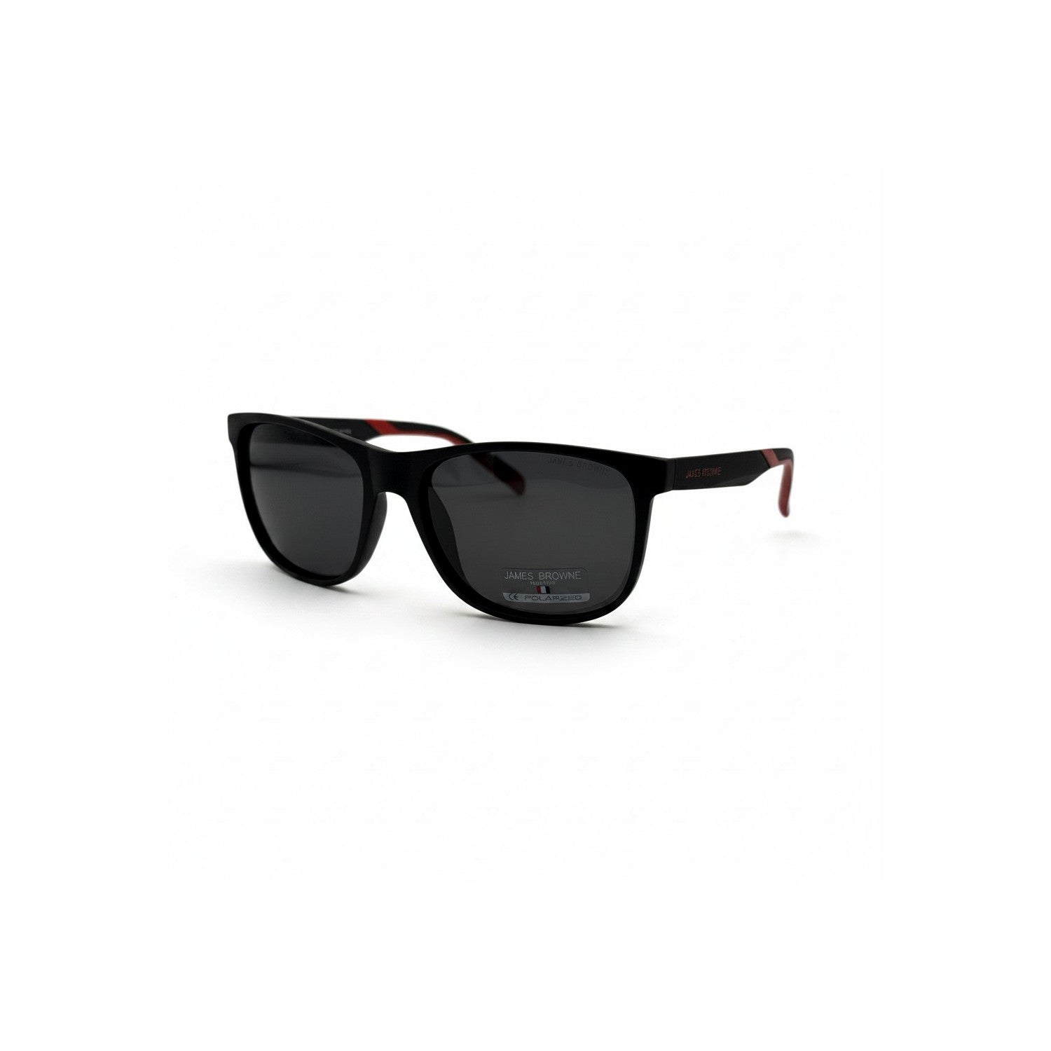 James Browne JB 359 черно/червени мъжки слънчеви очила поляризирани UV400 перспектива